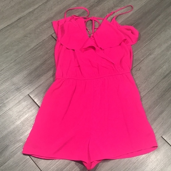 American Eagle Outfitters Bright Pink Romper size XS - Picture 7 of 8